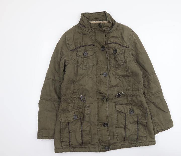 YMI Womens Green Jacket Size M Zip