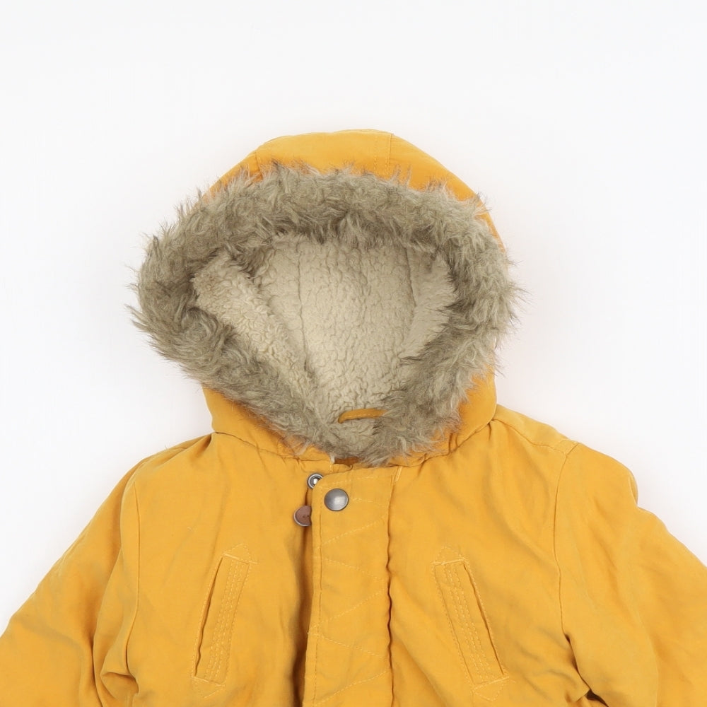 George Boys Yellow Jacket Size 9-12 Months Zip