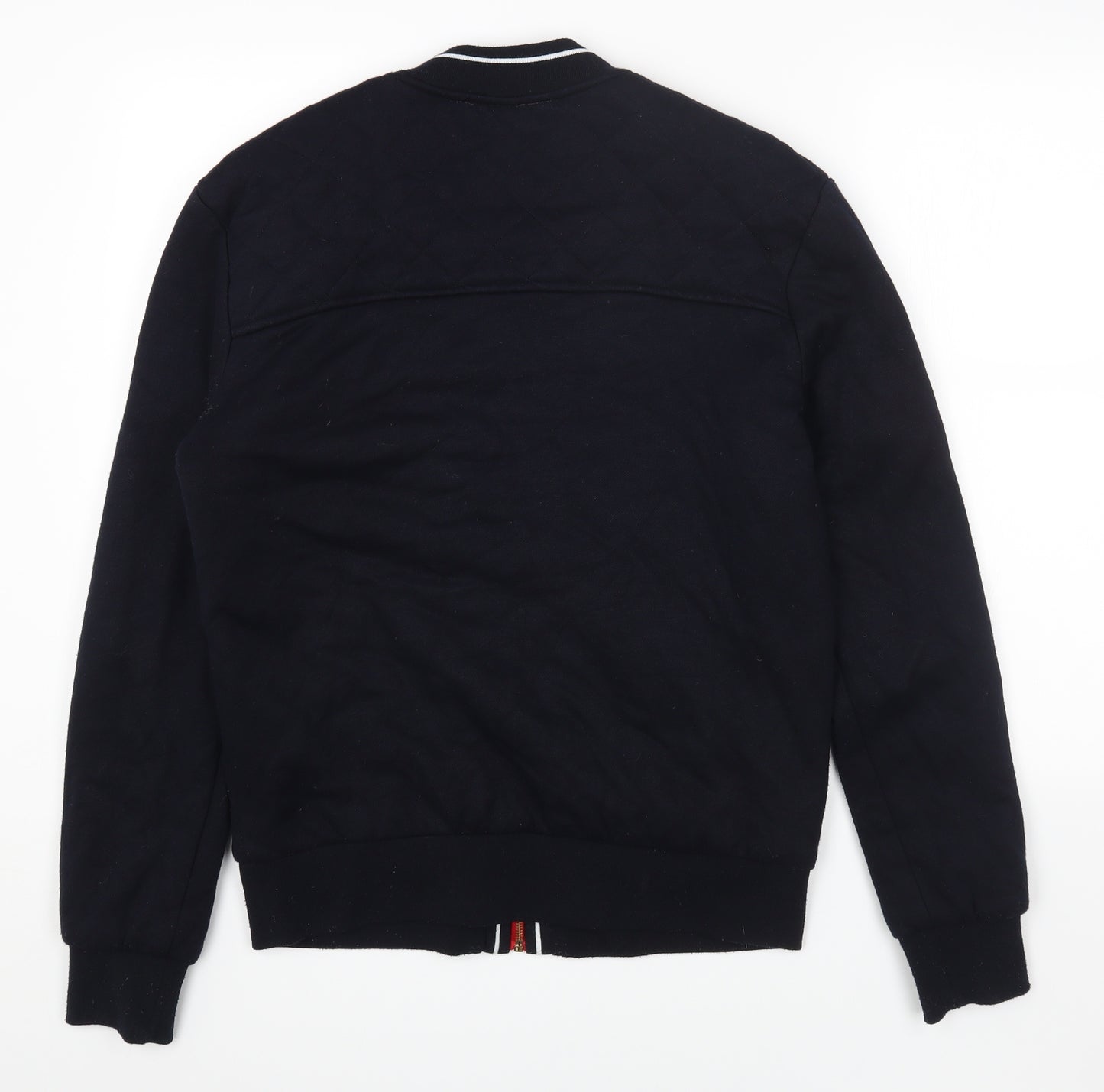 Zara Mens Blue Bomber Jacket Jacket Size L Zip