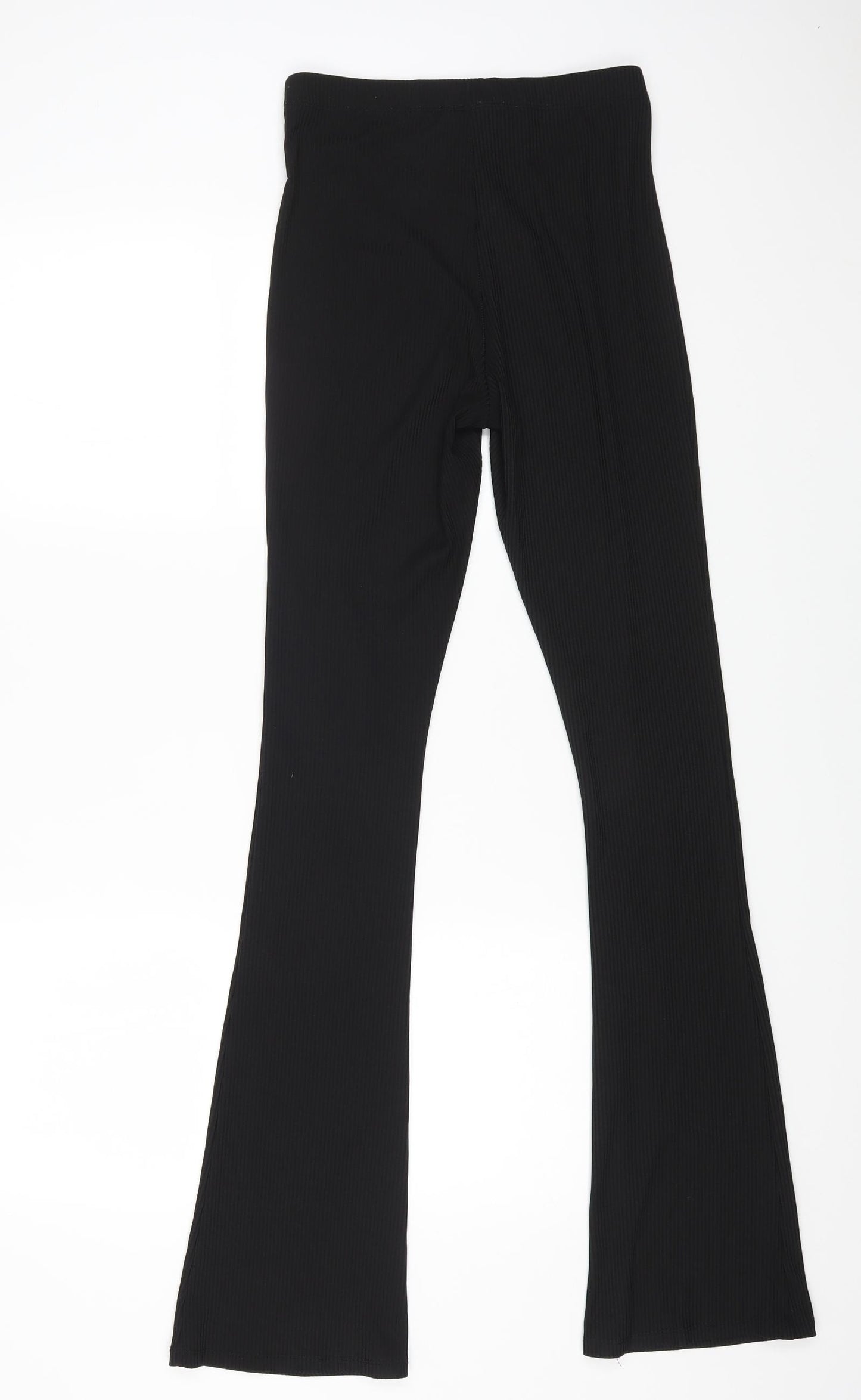 Topshop Womens Black Polyester Jegging Trousers Size 10 L31 in Regular