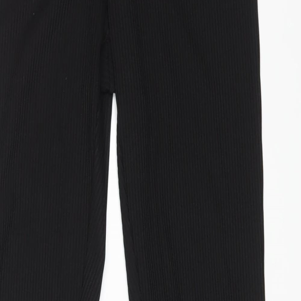 Topshop Womens Black Polyester Jegging Trousers Size 10 L31 in Regular