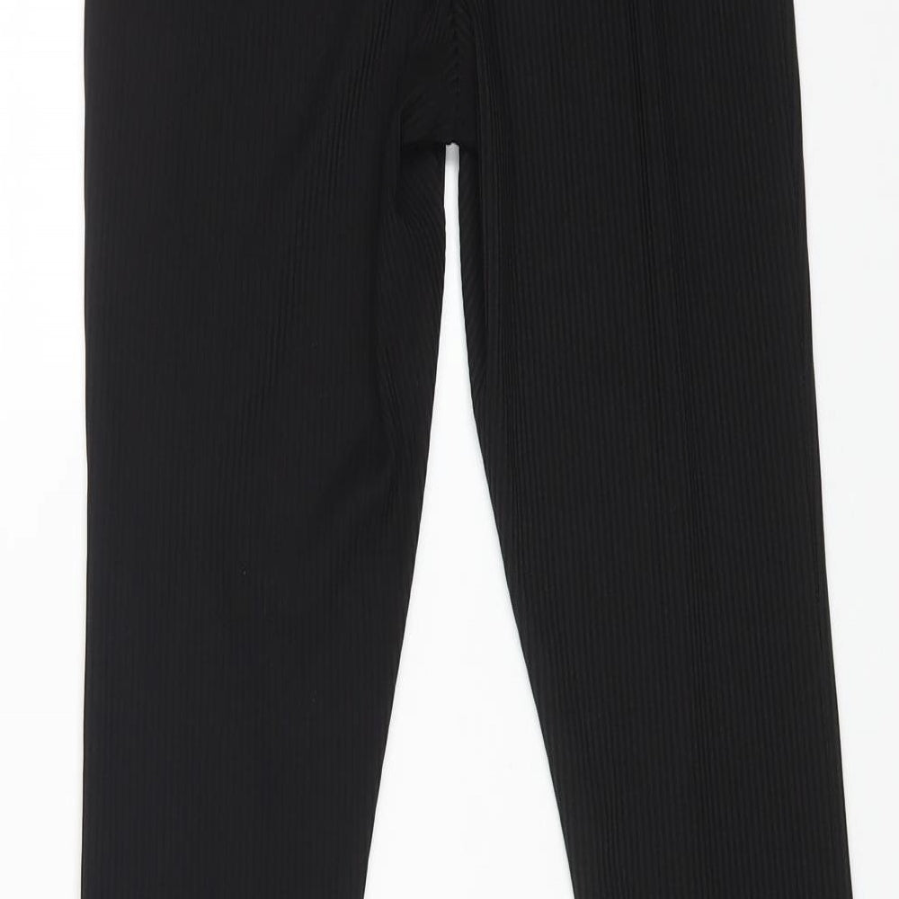 Topshop Womens Black Polyester Jegging Trousers Size 10 L31 in Regular