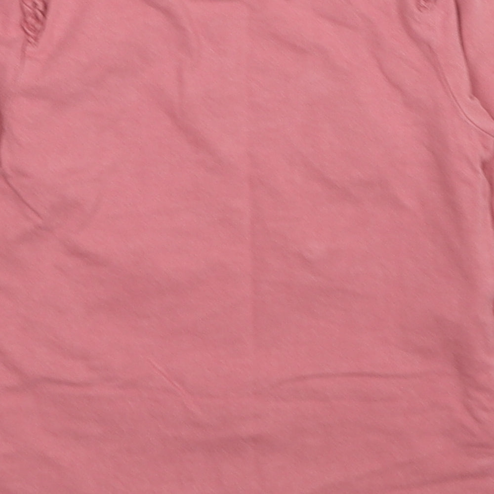 NEXT Girls Pink Cotton Pullover Casual Size 3-4 Years Roll Neck Pullover - Best Friends Forever Bunny Rabbits
