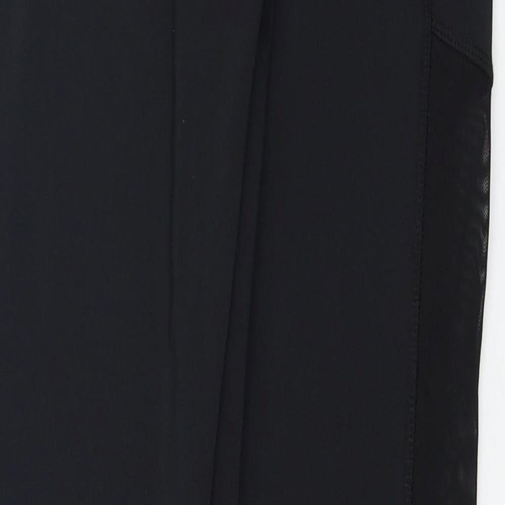 Crivit Womens Black Polyester Pedal Pusher Leggings Size 8 L26 in Regular Pullover - Size 8-10