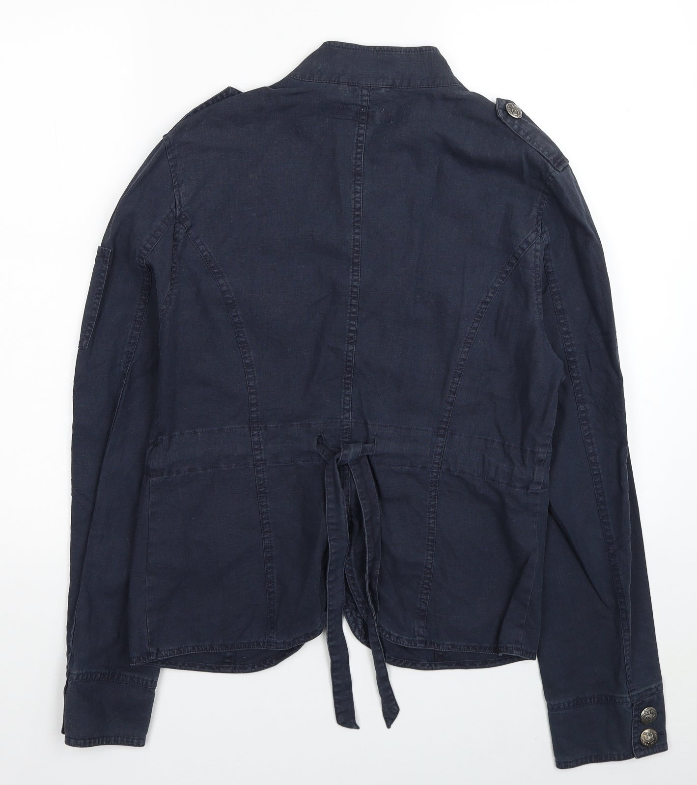 Lucie Clothing Womens Blue Jacket Size 12 Button