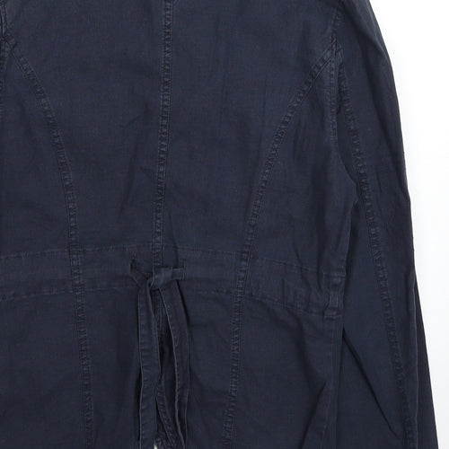 Lucie Clothing Womens Blue Jacket Size 12 Button
