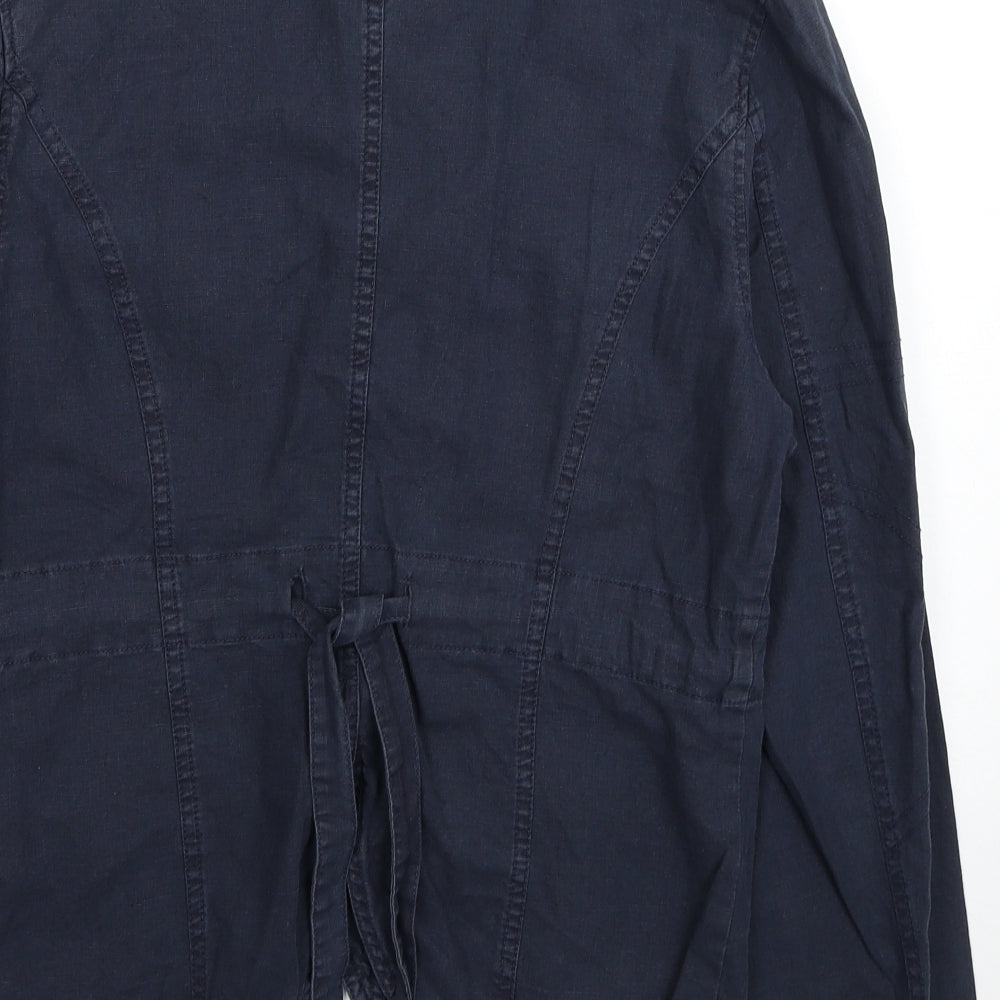 Lucie Clothing Womens Blue Jacket Size 12 Button