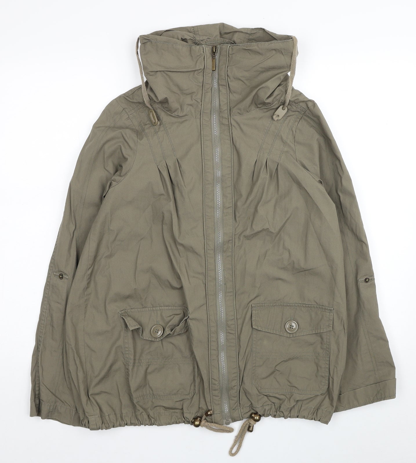 TU Womens Brown Jacket Size 10 Zip