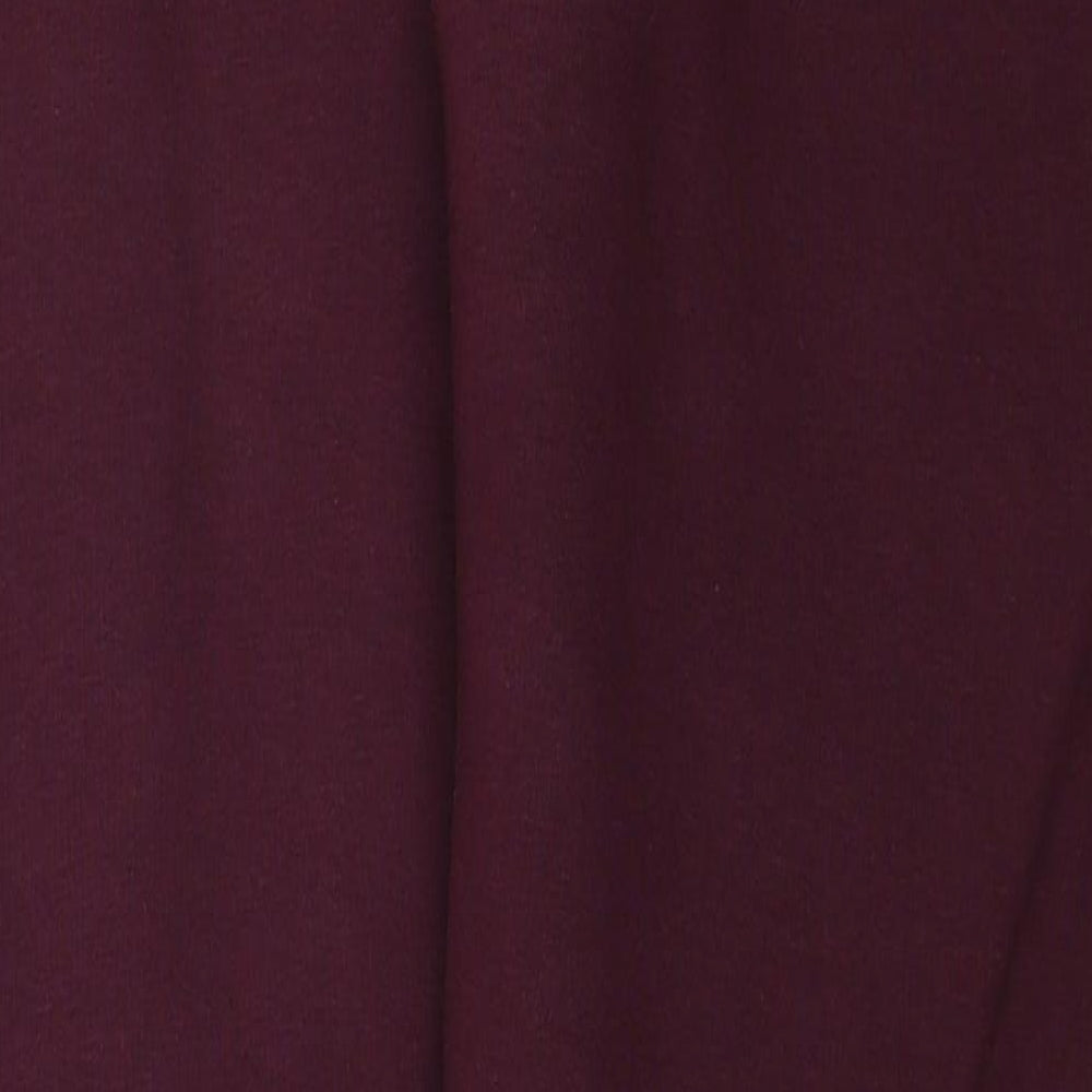 Gym King Mens Red Cotton Jogger Trousers Size M L28 in Regular Drawstring