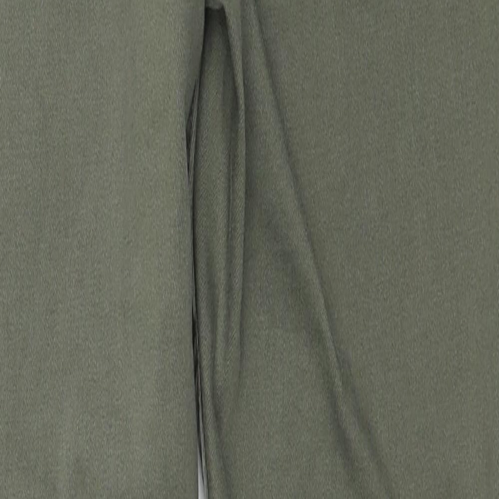 NEXT Womens Green Cotton Skinny Jeans Size 14 L29 in Regular Zip