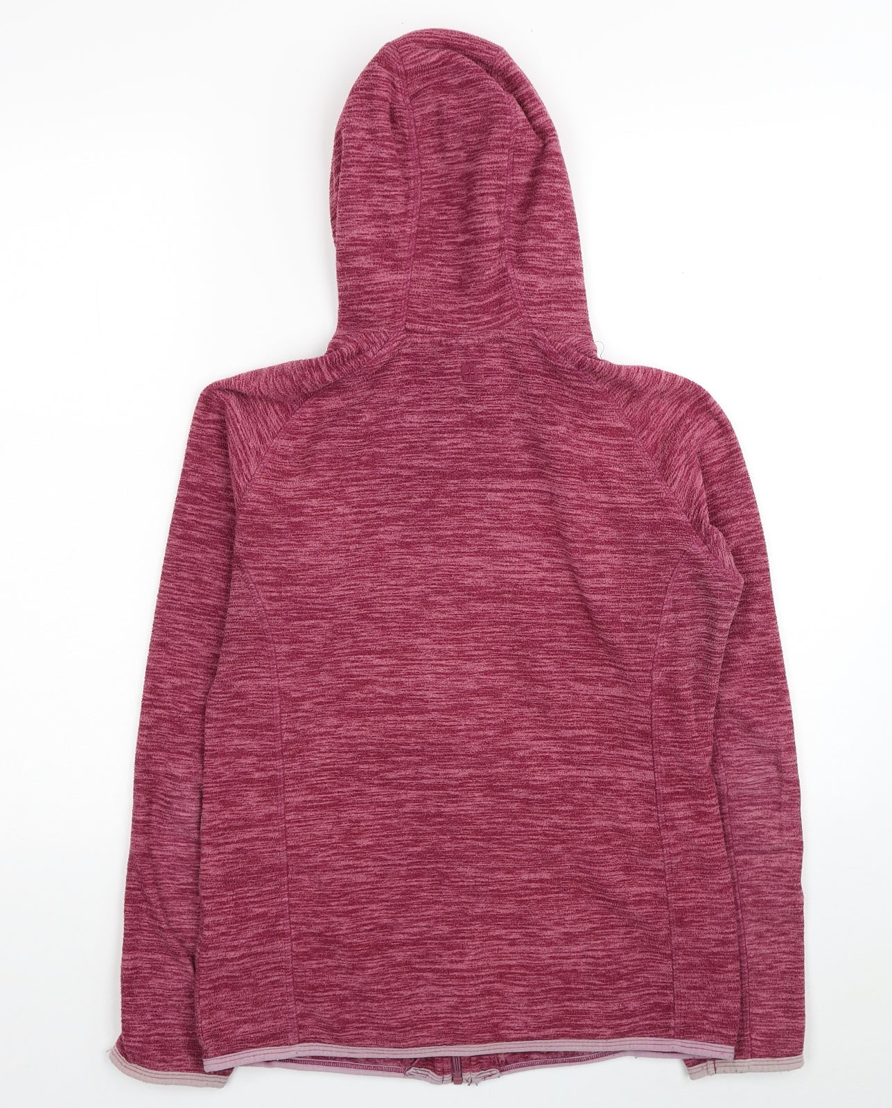 Mountain Warehouse Womens Pink Polyester Full Zip Hoodie Size 10 Zip