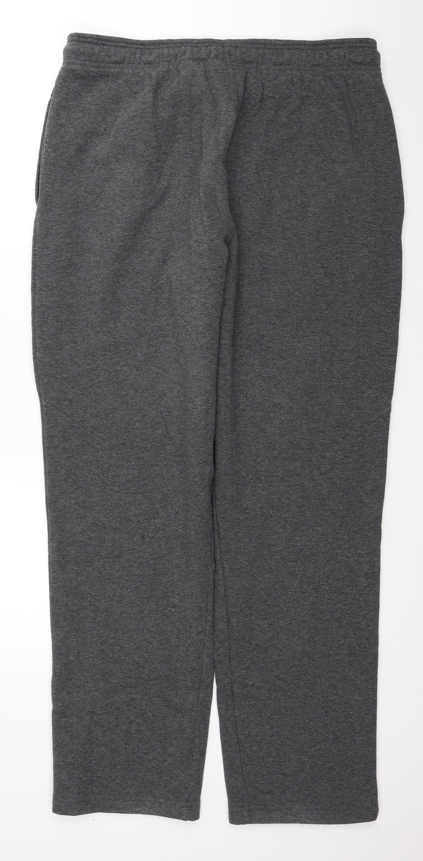 Reebok Mens Grey Cotton Jogger Trousers Size XL L31 in Regular