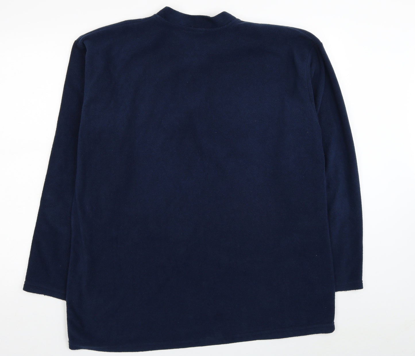 Good Night Mens Blue Solid Polyester Nightshirt Size 2XL Pullover - Sport 24
