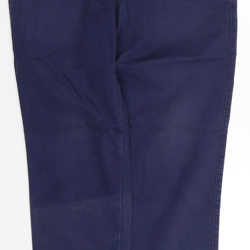 Gap Womens Blue Cotton Straight Jeans Size 32 in L30 in Slim Zip