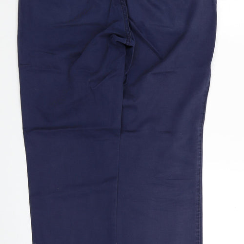 Gap Womens Blue Cotton Straight Jeans Size 32 in L30 in Slim Zip