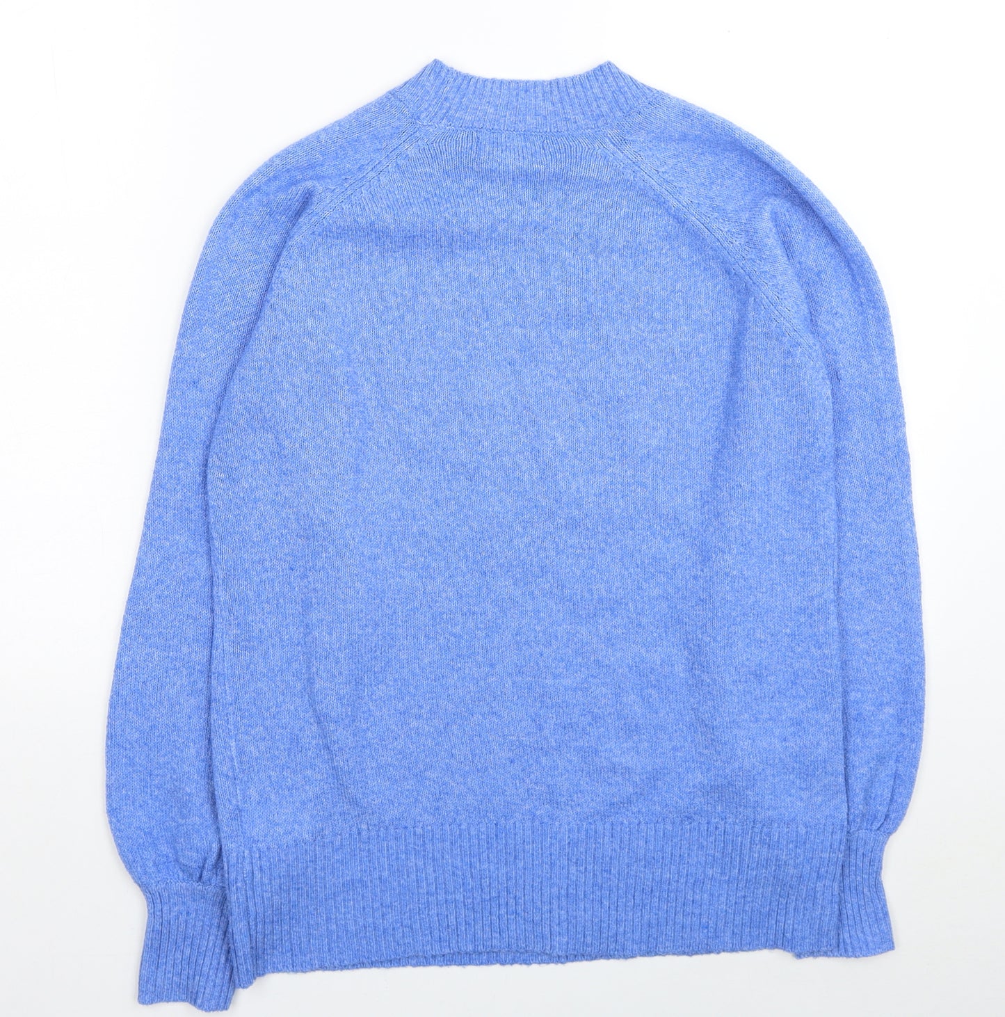 Papaya Womens Blue Round Neck Polyester Pullover Jumper Size S