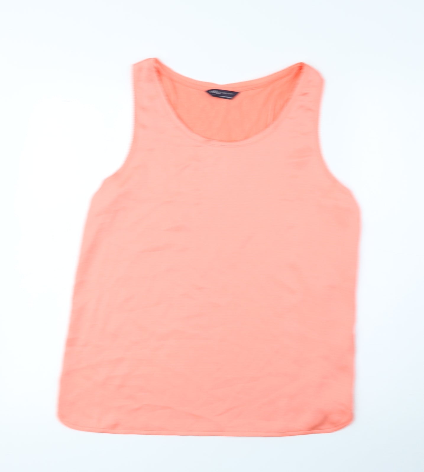Marks and Spencer Womens Pink Polyester Basic Tank Size 10 Boat Neck