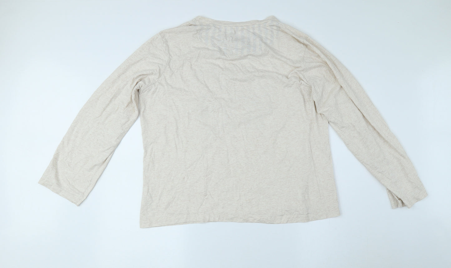 Disney Womens Beige Cotton Jersey T-Shirt Size 18 Round Neck - Size 18/20, Disney, Teapot