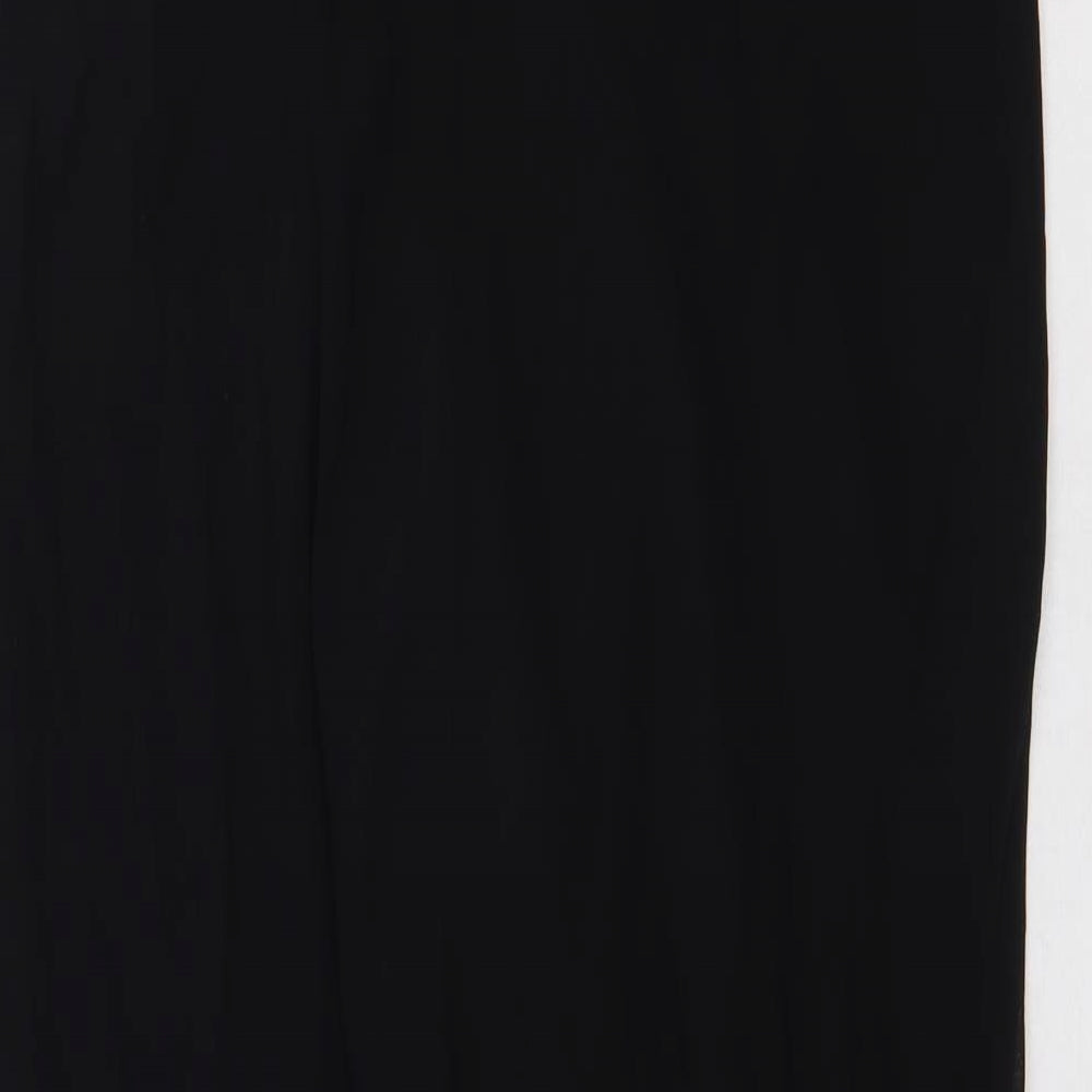 Coast Womens Black Viscose Ball Gown Size 16 Off the Shoulder Pullover
