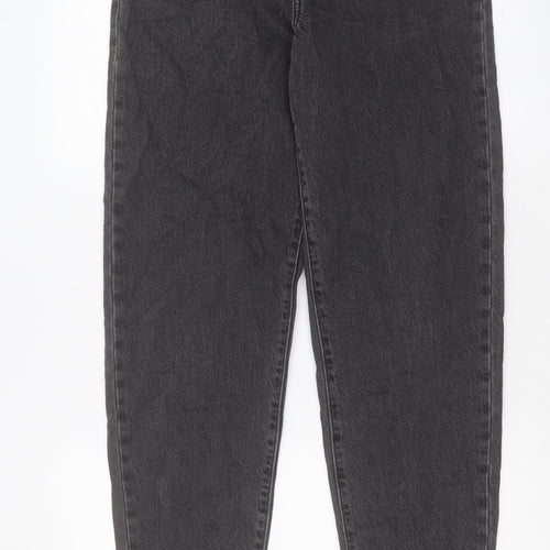 M&Co Womens Black Cotton Straight Jeans Size 26 in L29 in Regular Button