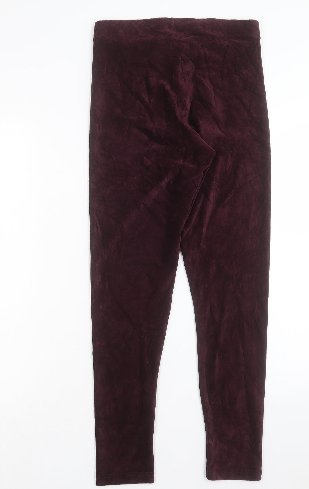 Marks and Spencer Womens Purple Cotton Capri Trousers Size 12 L28 in Regular