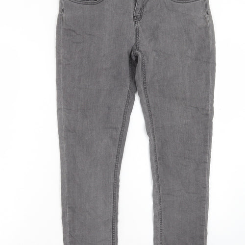 Brooklyn Supply Co Womens Grey Cotton Cropped Jeans Size 12 L27 in Regular Button