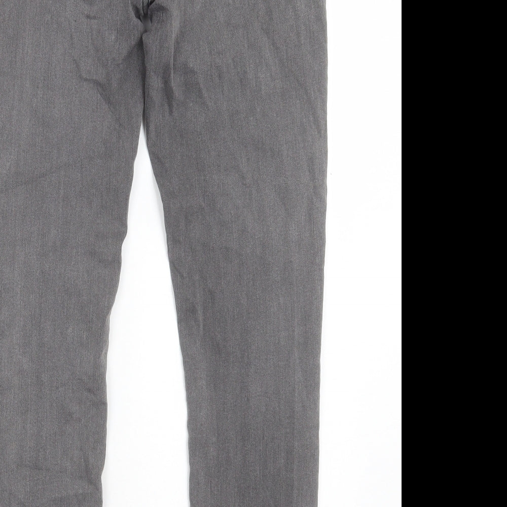 Brooklyn Supply Co Womens Grey Cotton Cropped Jeans Size 12 L27 in Regular Button