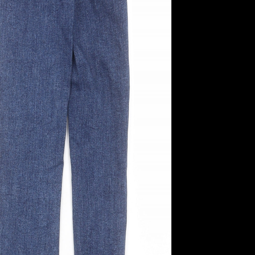 New Look Womens Blue Cotton Skinny Jeans Size 8 L28 in Regular Button