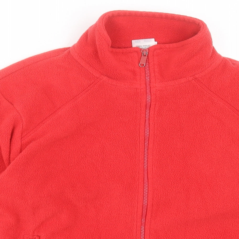 Fruit of the Loom Boys Red Jacket Size 7-8 Years Zip