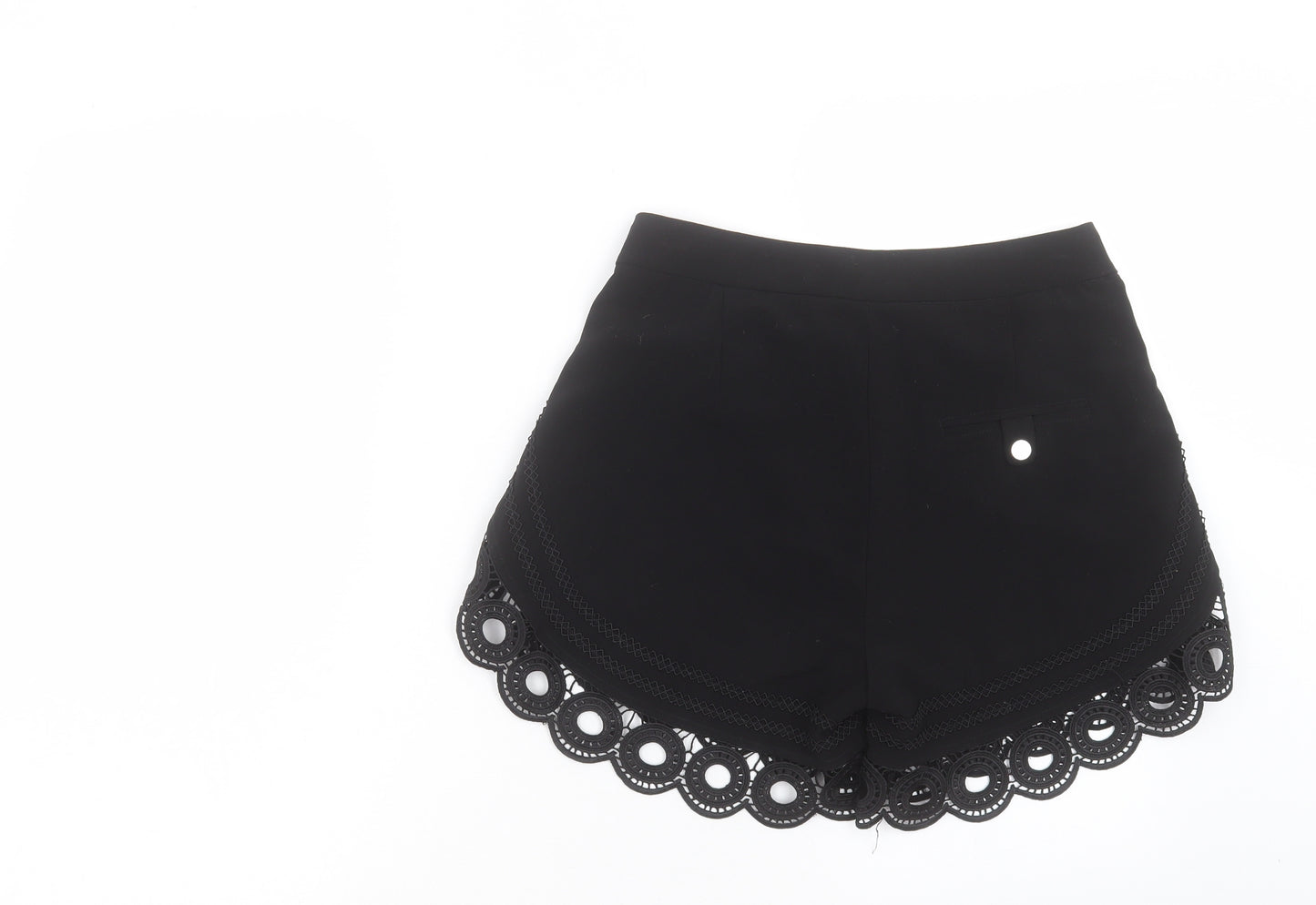 Drole de Copine Womens Black Polyester Sailor Shorts Size 8 L4 in Regular Hook & Eye