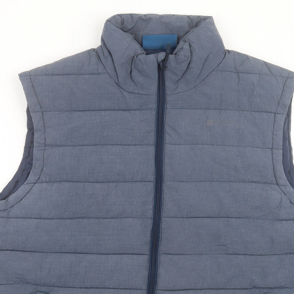 Mountain Warehouse Mens Blue Gilet Jacket Size 2XL Zip