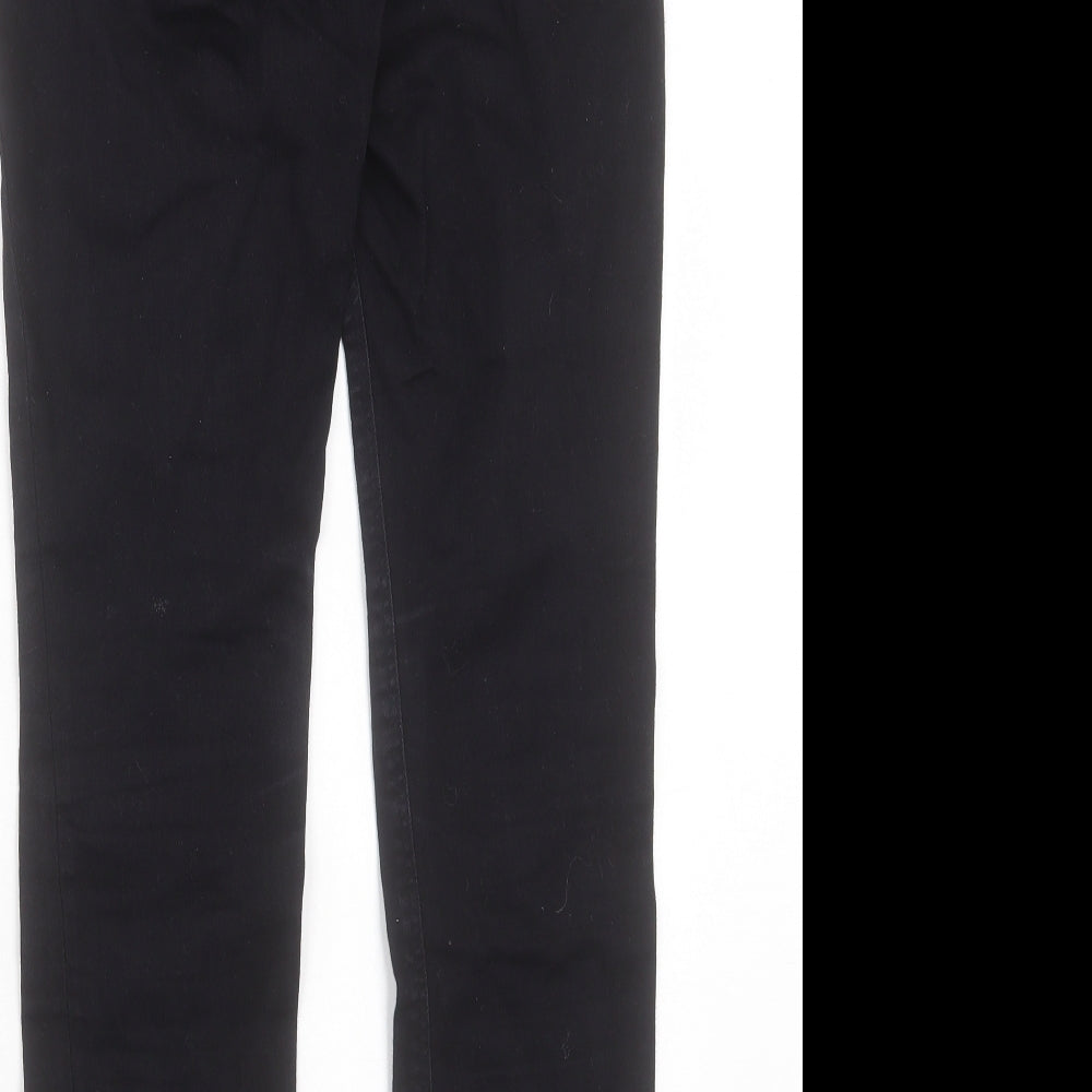 Lee Mens Black Cotton Skinny Jeans Size 32 in L33 in Regular Button - Long Leg