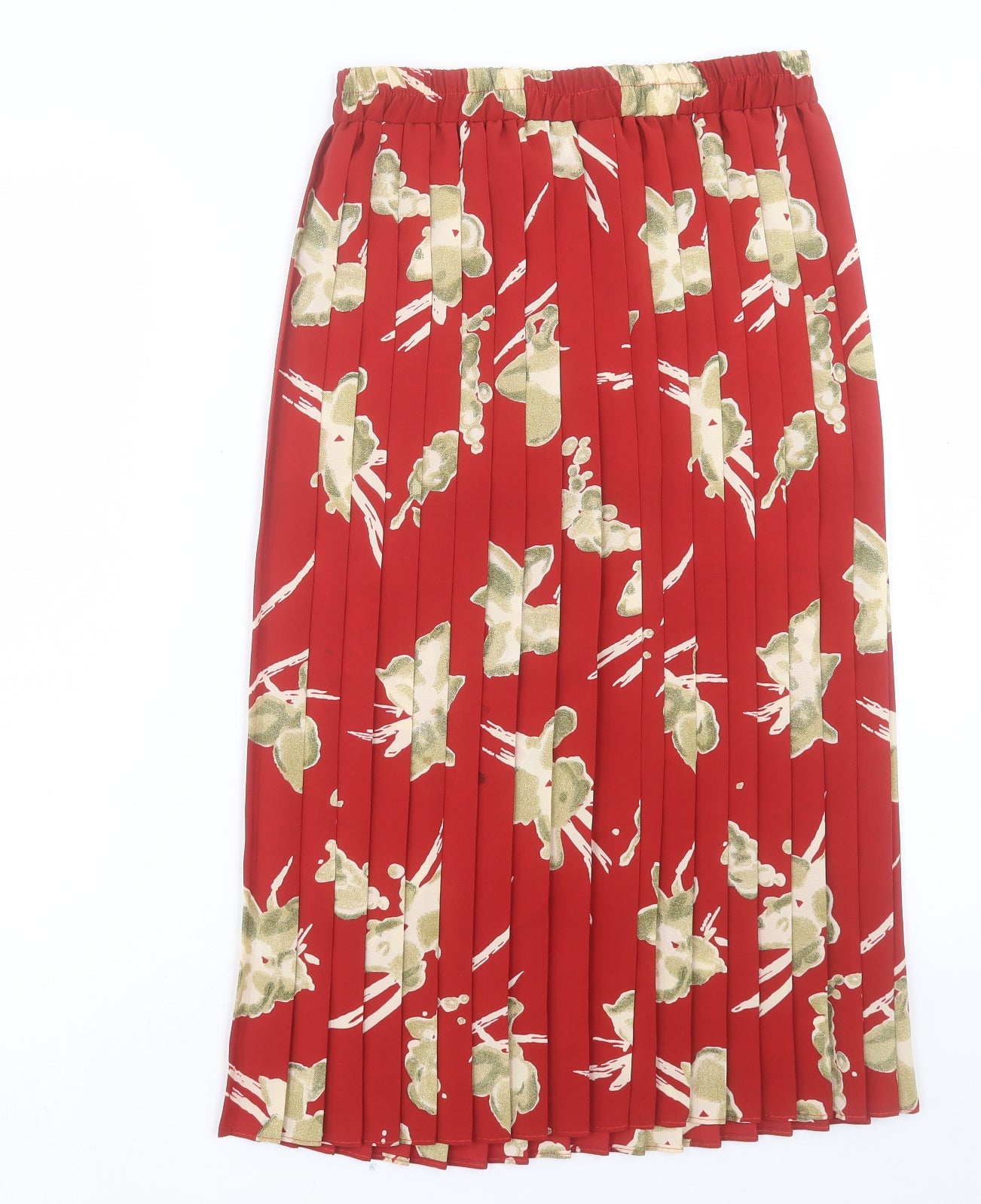 Preworn Womens Floral Polyester A-Line Skirt Size M