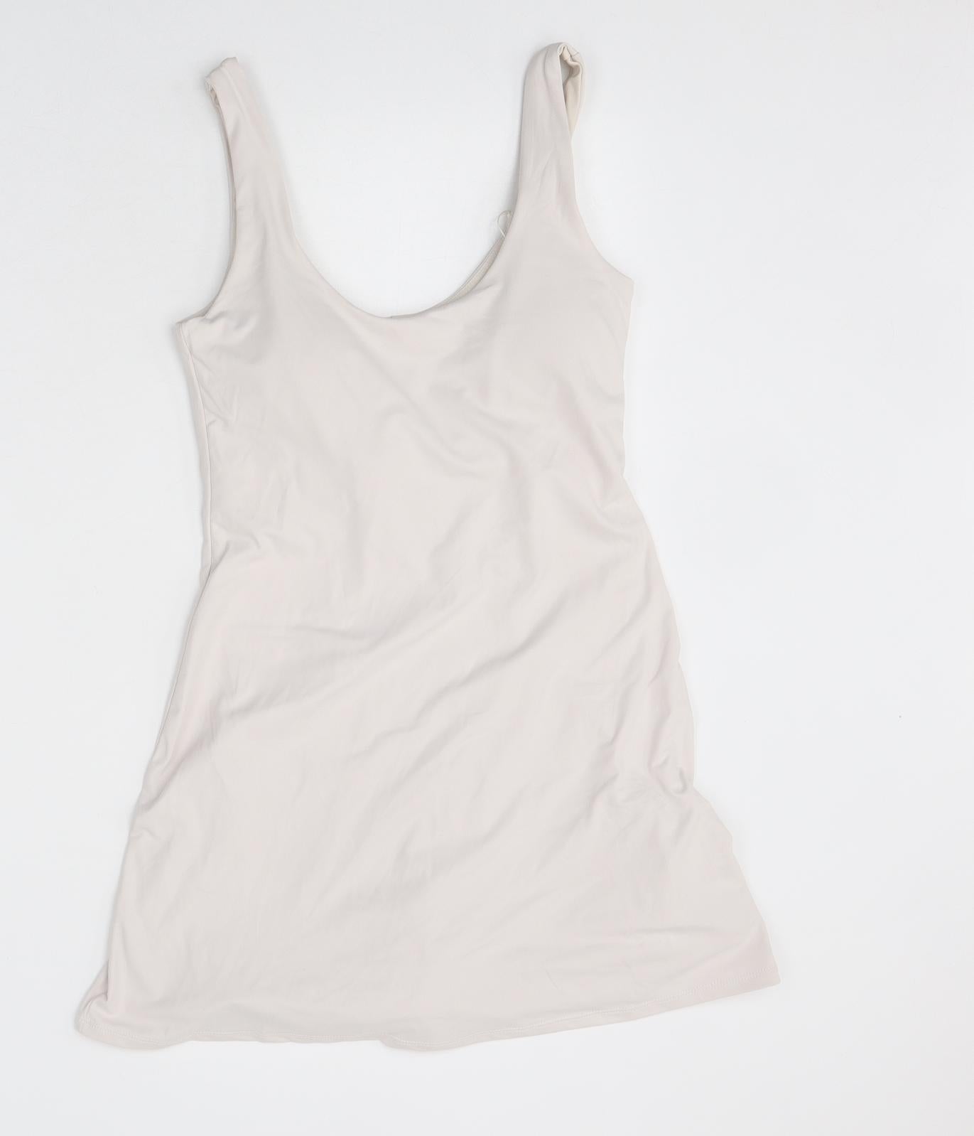 Oysho Womens Beige Polyester Playsuit One-Piece Size S L4 in Pullover