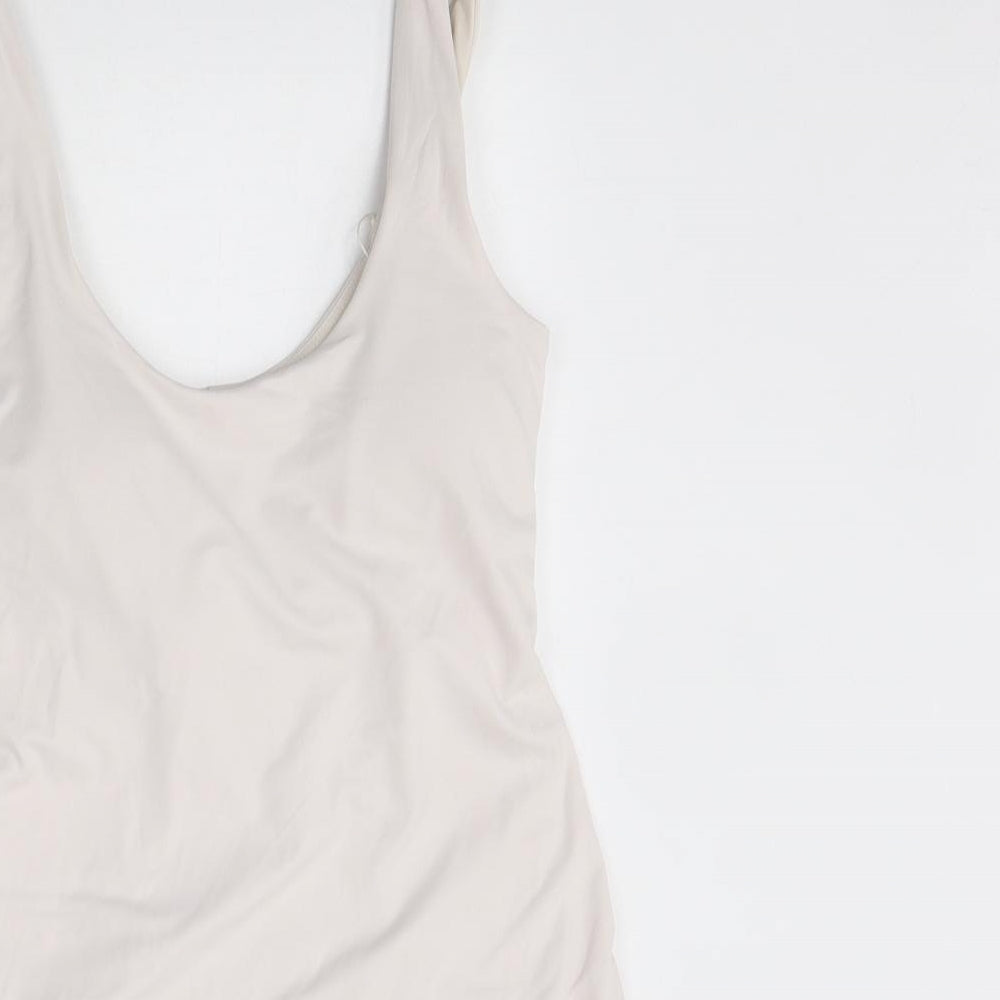 Oysho Womens Beige Polyester Playsuit One-Piece Size S L4 in Pullover