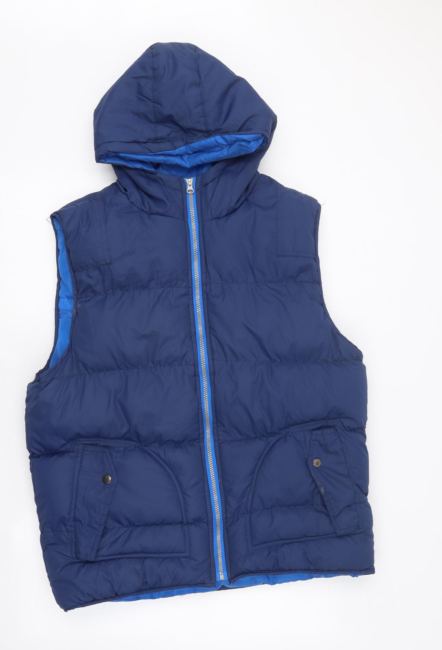 Cedar Wood State Mens Blue Gilet Coat Size XL Zip