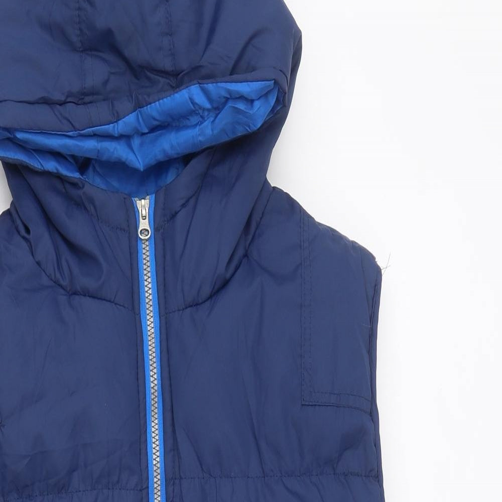 Cedar Wood State Mens Blue Gilet Coat Size XL Zip