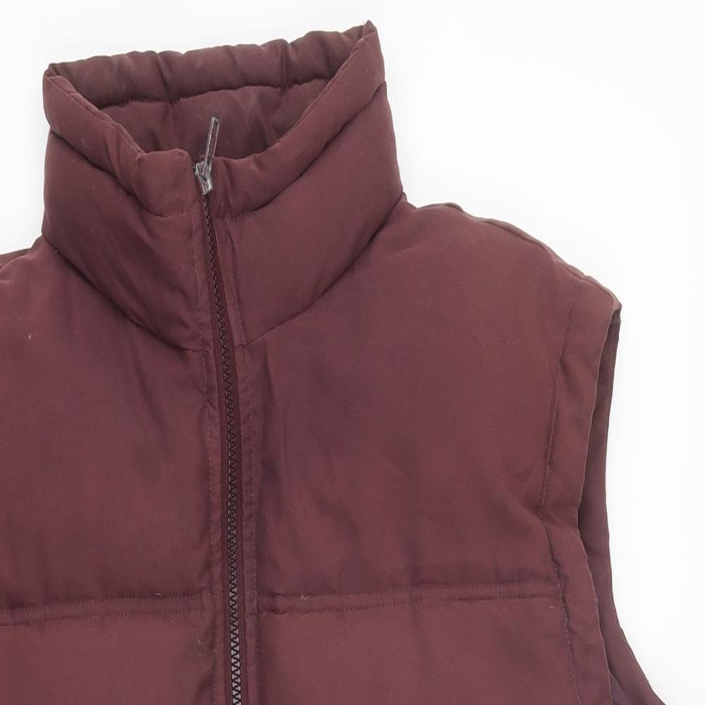 Nykwear Mens Red Gilet Coat Size M Zip