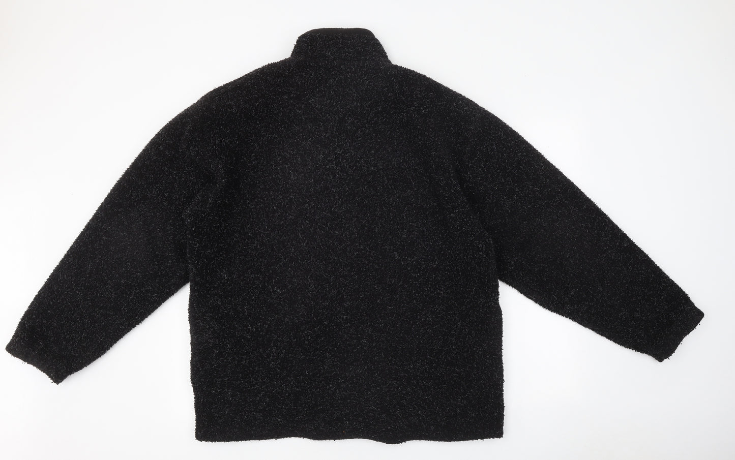 Angelo Litrico Womens Black Polyester Pullover Sweatshirt Size M Zip