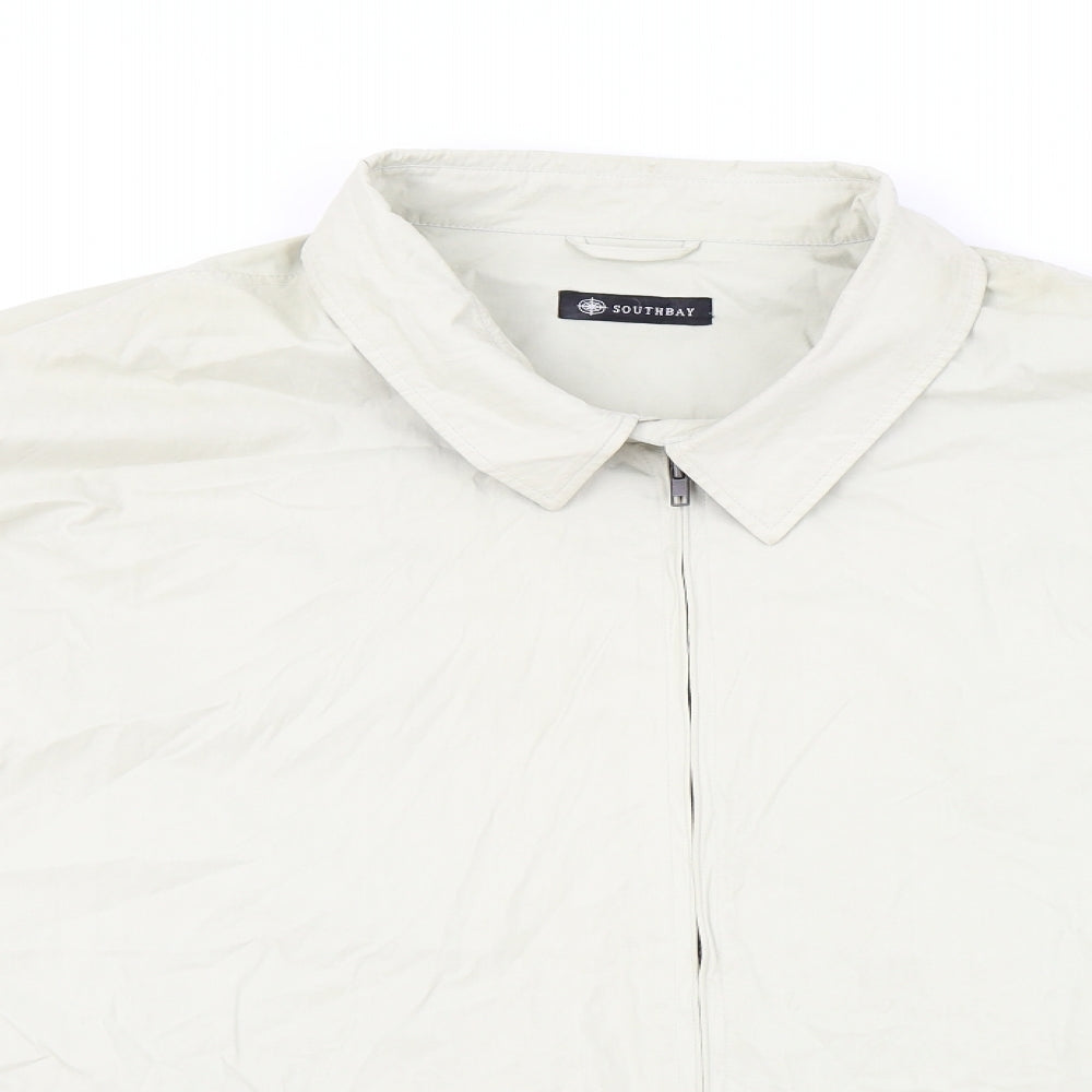 Southbay Mens Beige Jacket Coat Size 4XL Zip