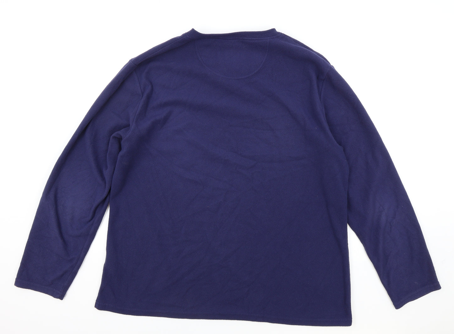 Peter Storm Womens Blue V-Neck Polyester Pullover Jumper Size 20