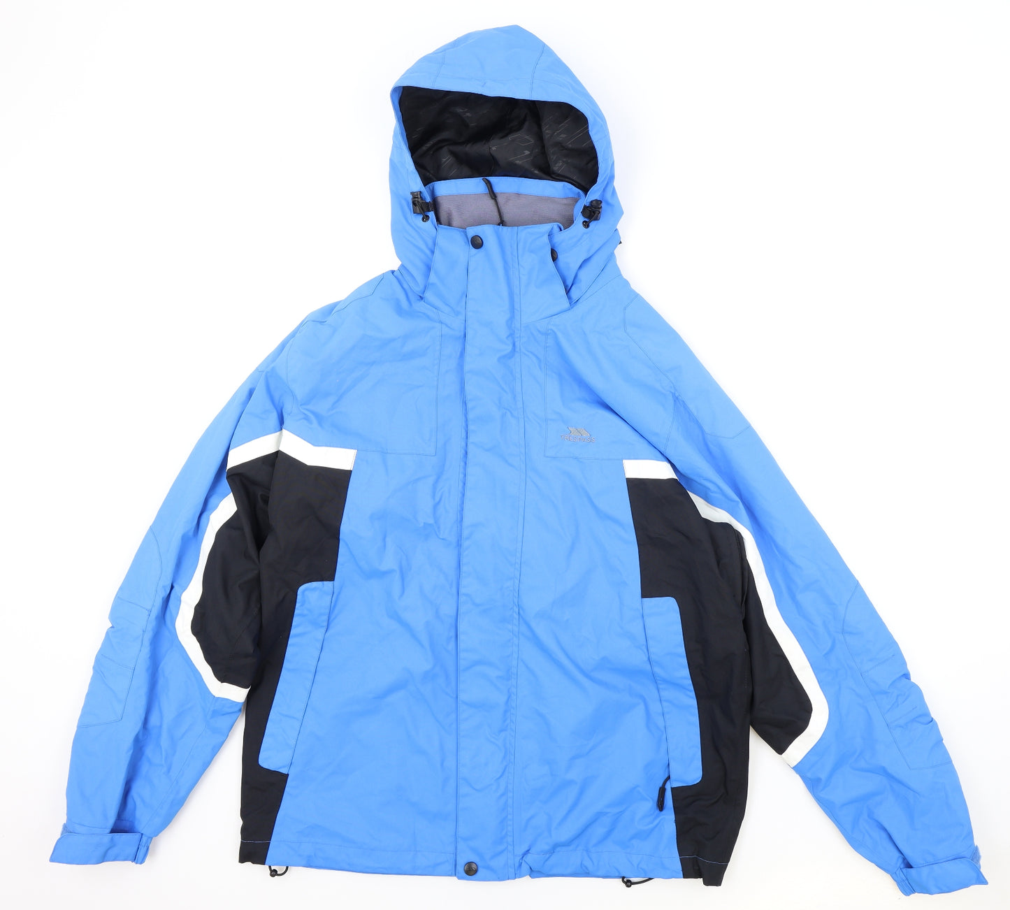 Trespass Mens Blue Rain Coat Coat Size M Zip