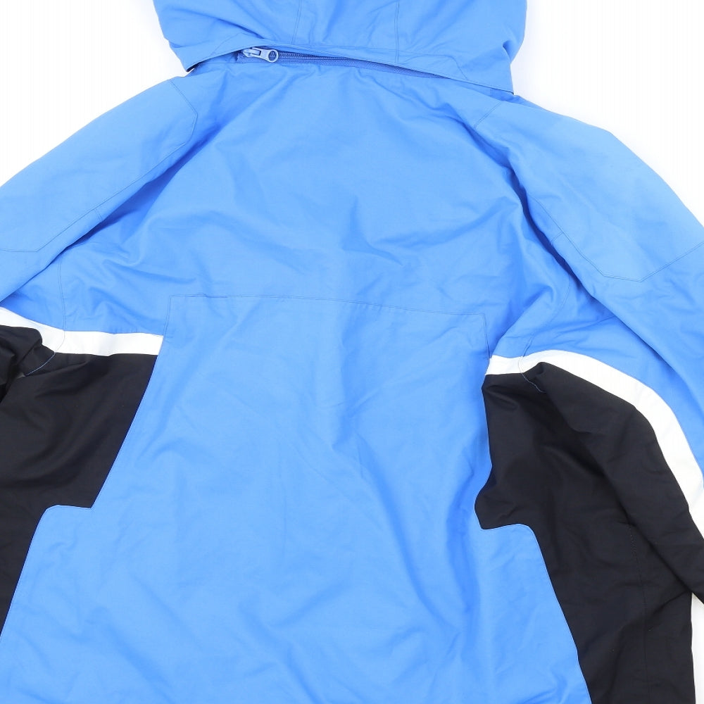 Trespass Mens Blue Rain Coat Coat Size M Zip