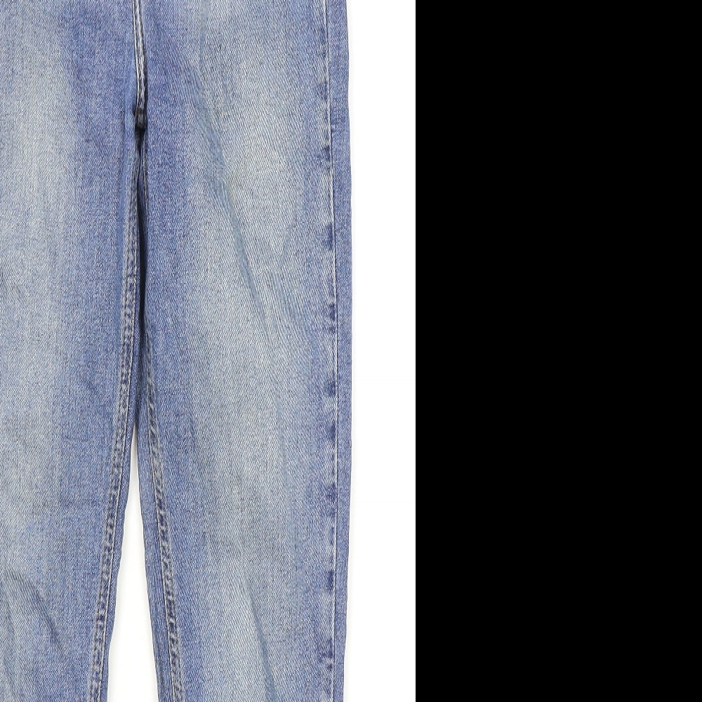 New Look Womens Blue Elastane Skinny Jeans Size 10 L28 in Regular Zip