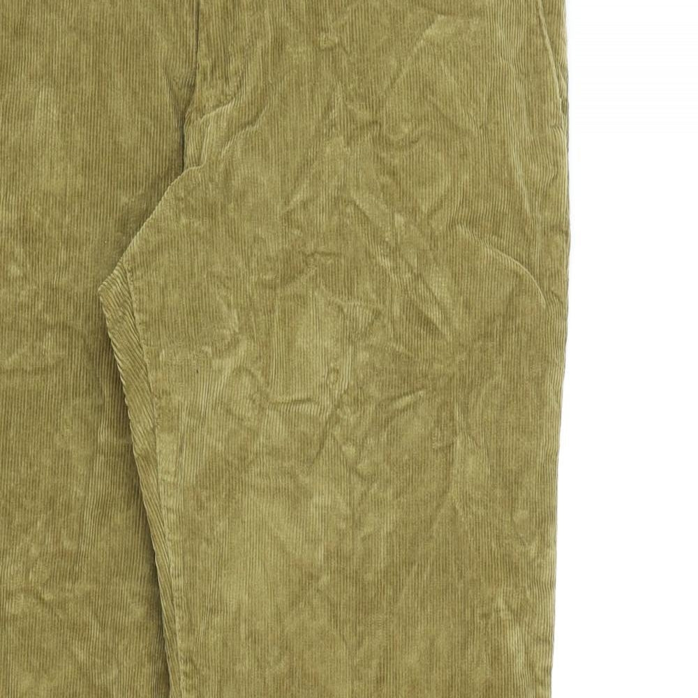 Selected Homme Mens Brown Cotton Straight Jeans Size 36 in L34 in Slim Zip