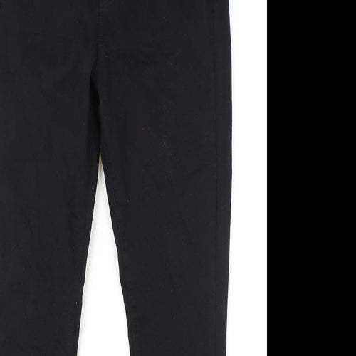 Primark Womens Black Cotton Skinny Jeans Size 16 L30 in Regular Zip