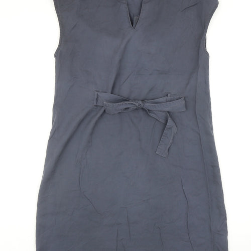Thought Womens Grey Lyocell Shift Size S V-Neck Pullover