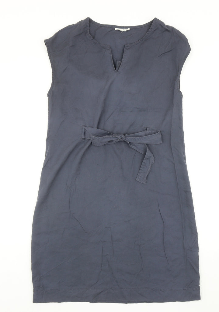 Thought Womens Grey Lyocell Shift Size S V-Neck Pullover