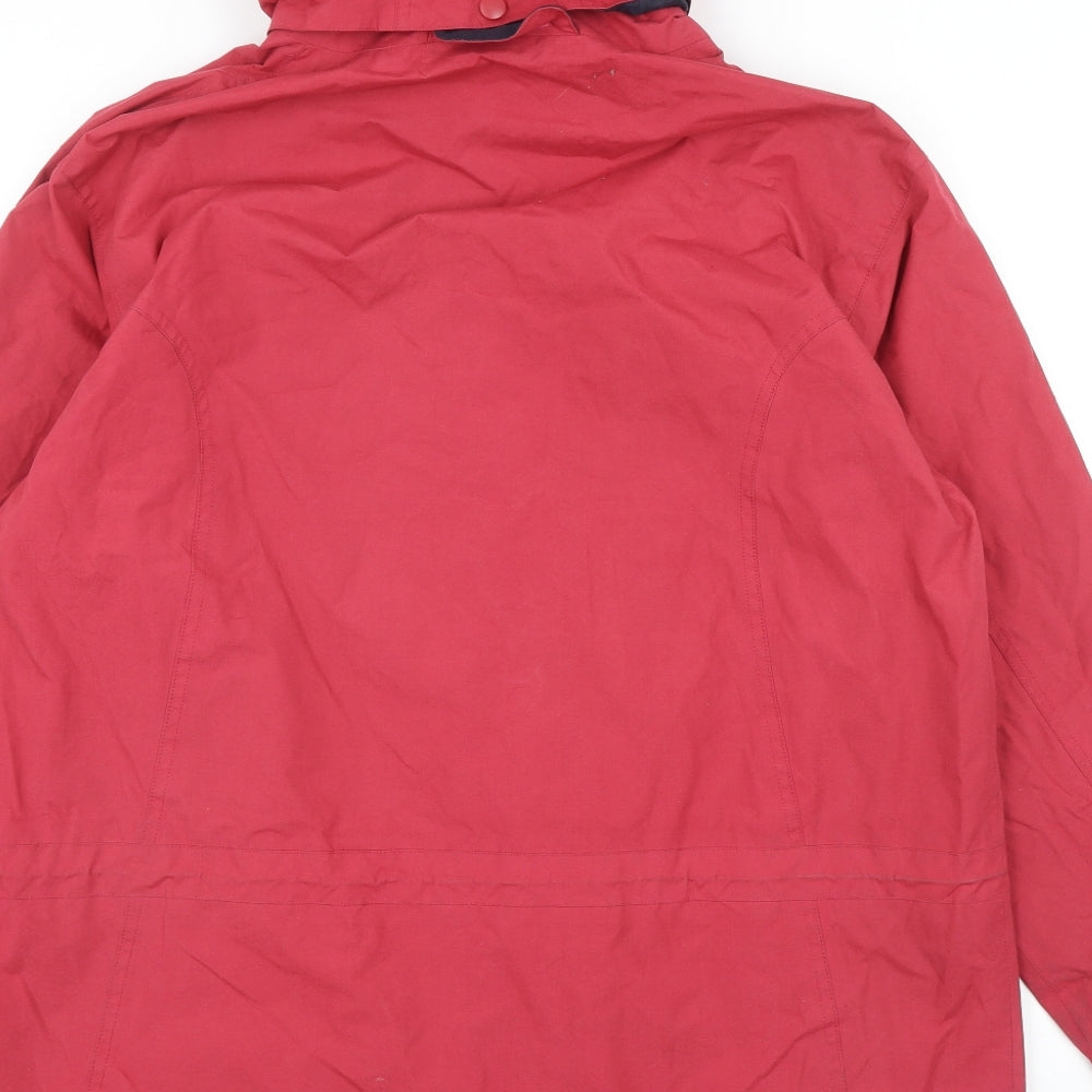 Nordic Alpine Womens Pink Rain Coat Coat Size L Hook & Loop