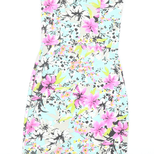 Annie Greenabelle Womens Multicoloured Floral Polyester Mini Size 8 Sweetheart Pullover - Bandea